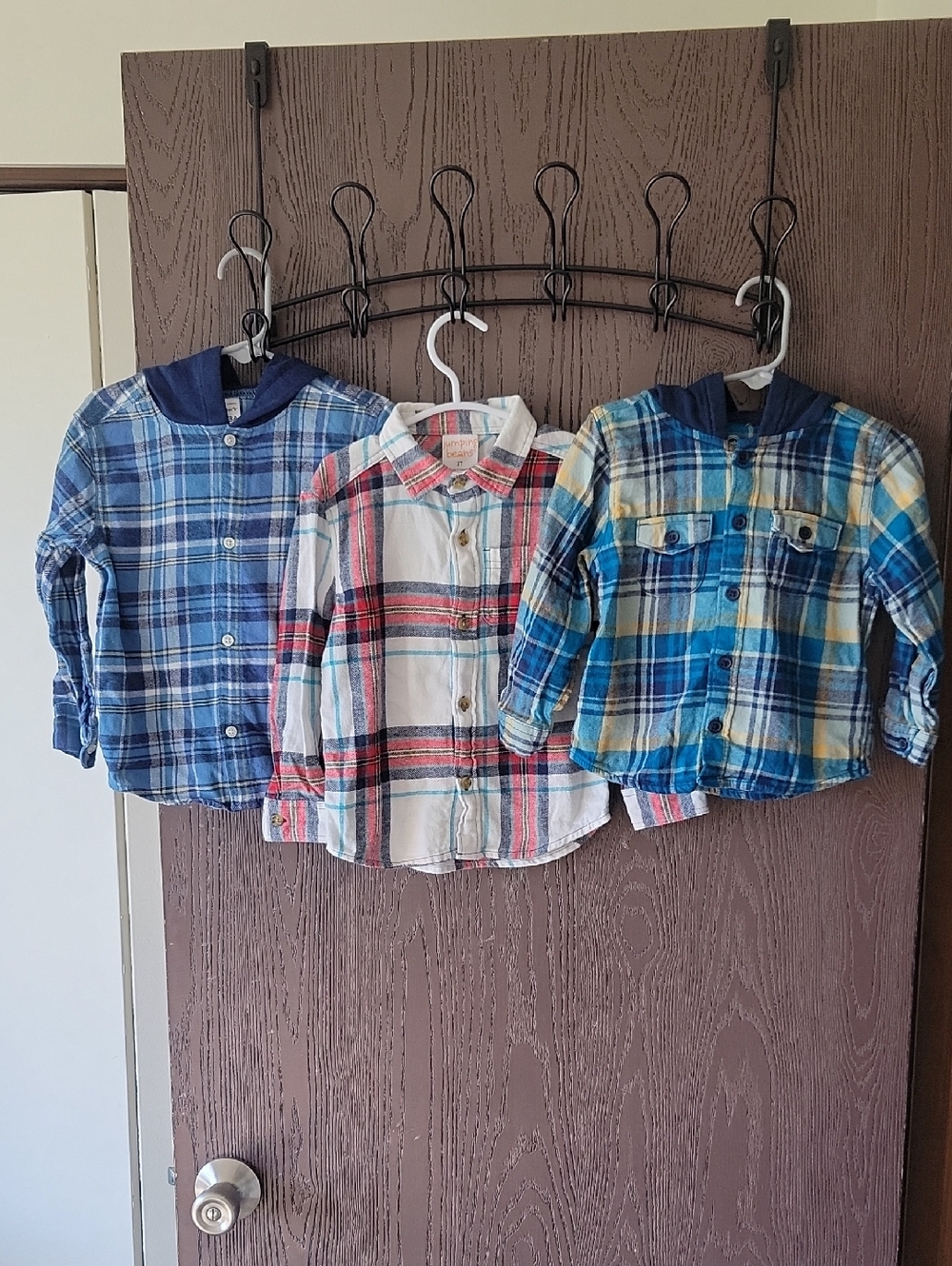 Wonder Nation Blue, Jumping Beans, and Carter's Toddler Shirts-3 Pack